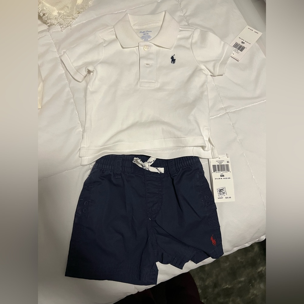 Baby boy polo outfit - 9M
